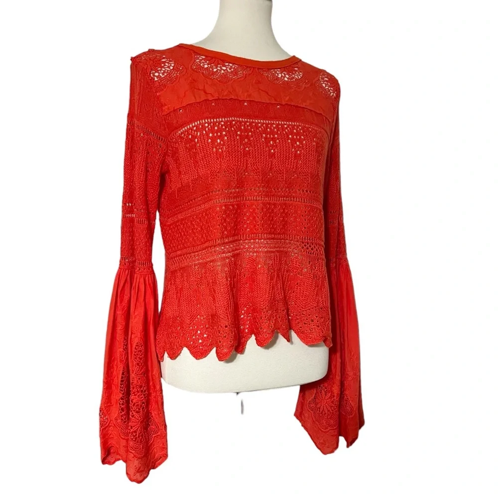 Free People Once Upon a Time‎ Bell Sleeve Top